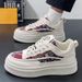 Autumn New Breathable Canvas Men's Korean Version Trendy Versatile White Thick Soled Sports And Leisure Board Shoes_vogvips.com