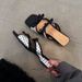White Polka Dot French Wedge Heel Slide Sandals - Women's Summer New Arrival, Height Increasing, Retro Style, Perfect With Dresses_vogvips.com