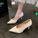 2026 Spring New French Style Soft Leather High Heels For Women, Stiletto Pointed Toe Single Shoes, Fashionable,_vogvips.com