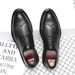 Euro Step Spring Summer Pointed Toe Men's Leather British Brogue Carved Korean Style Business Casual Shoes Men 7785-G_vogvips.com
