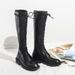 Top Layer Cowhide Autumn Internet Celebrity Stylish Over-the-Knee Long Women's Riding Returnable High Tube Martin Boots_vogvips.com