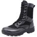 European Warm Series Men's Martin Summer Mesh Breathable Black High Waist Side Zipper Subway Check Combat Boots Security Training Shoes_vogvips.com