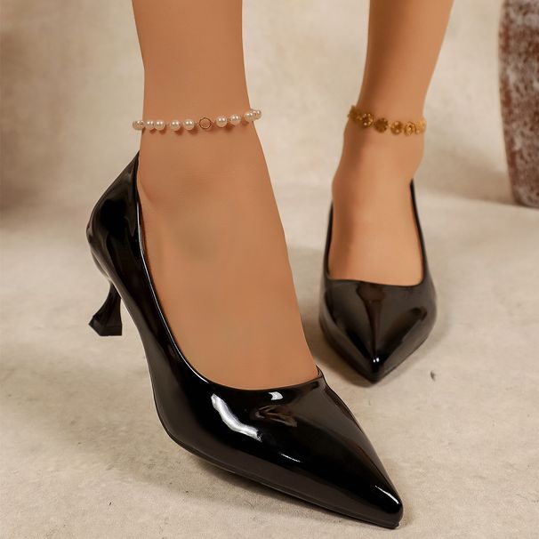 Luxurious Sophisticated Stiletto Women's Shoes, 2026 Spring New Model, Large Size European And American Style Patent_vogvips.com