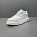 Men's Genuine Leather White Versatile, Sports And Leisure Shoes, Men's Thick Soled Trendy Shoes_vogvips.com