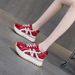 Thick-soled Small Dad Shoes Women's Light Luxury Casual Height-increasing Sports Little White Shoes_vogvips.com