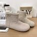 2025 Warm Fashionable Soft Snow Round Toe Women Winter Dopamine Color Series Ugly Cute Mid-Calf Boots_vogvips.com