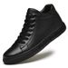 Board Shoes Men's High-top Top Top Layer Velvet Warm Little White Shoes Flat Casual Shoes Men's Shoes_vogvips.com