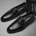 Casual Shoes 2024 Black Genuine Leather Gentleman Fashion Dress Men Business Loafers Men's Slip On Big Size 49_vogvips.com