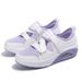 Summer Women's Comfort Shoes - Breathable Air Cushion Slip-On With Thick Sole & Hook-and-Loop Closure (Lightweight For Casual & Daily Wear)_vogvips.com