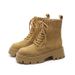 Women's Shoes Martin Boots Autumn And Winter New Single Boots Thick Sole Height Enhancing Style Skinny Boots Short Boots Lace Up Boots_vogvips.com