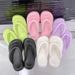 Thick-Soled Casual 2025 EVA Flip-Flops Flat-Soled Women's Outdoor Waterproof One-Strap Beach Sandals_vogvips.com