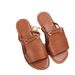 Large Size 2025 Summer New Women's Solid Color Knitted Simple Daily Beach Slippers_vogvips.com