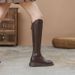Fashion New Over-the-Knee 2025 Autumn Winter Korean Style Back Zipper V-Cut Versatile Comfortable Elegant Stretch Boots_vogvips.com