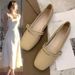 Shallow Mouth Flat-soled Single Shoes Women's Quarter Square Head Low Heel Evening Breeze Gentle Lady Mary Jane Shoes_vogvips.com