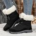 Snow Boots For Women, Anti Slip And Warm With Thick Velvet And Cotton Shoes_vogvips.com