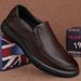 European Warm Series Autumn Winter New Men's Dad Slip-on Fleece Lined Middle-aged And Elderly Non-slip Leather Shoes_vogvips.com
