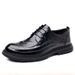 Men's Business Casual Formal Wedding Genuine Leather New British Style Trend Shoes Commuter First Layer Cowhide_vogvips.com