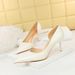 2928-2 Sexy Slim Fit Side Hollow High Heel Shallow Mouth Sharp Stone Pattern Women's Single Shoes_vogvips.com