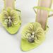 Women's Three-dimensional Floral Decorative Back Ankle Strap Round Toe Stiletto Sandals Fashion Party Heels_vogvips.com