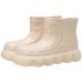 Rain Boots Rain Women S Rainy Days New Thick Bottom Non Slip Booster Short Barrel Martin Waterproof And Wear Resistant_vogvips.com