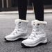 Women's Snow Boots 2023 New Winter Warm Fleece Line Thickene Northeast Outoor Skiing Cotton Shoes Sheepskin_vogvips.com