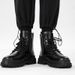 Spring Classic Round Toe Martin Men's British Style High-top Motorcycle Zipper Work Thick-soled Ankle Boots_vogvips.com