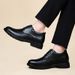 High End Brand Office Business Dress Shoes Men's Inner Height Shoes Thick Soled Simple Black Men's Genuine Leather Casual Shoes_vogvips.com