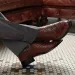Two Tone Brown Croc Embossed Leather Western Cowboy Mid Calf Square Toe Low Block Heel Classic Men Riding Boots_vogvips.com