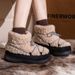Women's Shoes Snow Boots New Winter Cotton-padded Boots With Extra Fleece Non-slip Warm Cotton Slippers For Women_vogvips.com