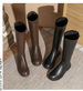 2025Autumn New Martin Boots Loose Long Flat Bottom Padded Women's Over The Knee Boots_vogvips.com