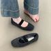 Versatile Women's Winter New French Gentle Fairy Ballet Style Soft Flat Bottom With Velvet Single Shoes For Warmth_vogvips.com