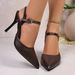 Cross-Border Pointed-Toe High-Heeled For Women, 2025 Summer New Elegant Shallow Shoes With Thin Heels And A Single_vogvips.com