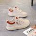 2025 New Spring Hot-Selling Women's Flat With Cushioning, Versatile Non-Slip Student White Sneakers 6682_vogvips.com