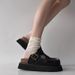 Women's Shoes New Denim Closed Toe Slip On Mules, Sizes 35 44, Summer Wear, Thick Sole, Height Increasing Shoes_vogvips.com