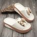 Women's Trendy Platform Sandals with Bows Versatile Stylish Outdoor Wear Shoes for Export And Cross Border Wholesale_vogvips.com