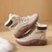 High-top Velvet Martin Boots Female Student Platform Casual Warm Street Shoes_vogvips.com