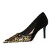 7236-1 Style Fahion Light Luxury Banquet Women' High Slim Heel Shallow Mouth Pointed Spliced Sequin Cloth Single_vogvips.com