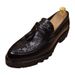 Business Casual Leather Shoes For Men Thick Sole Height Increasing Trendy Korean Style Brogue High Heels With Tassels_vogvips.com