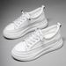 Thick Soled White For Female Students, Korean Version Spring And Winter New Sports Board Shoes, Trendy Sponge Cake_vogvips.com