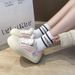 Canvas Women New Casual Thick Sole Board For Spring Summer Versatile And Unique Design Flat Bottom Sports Little_vogvips.com