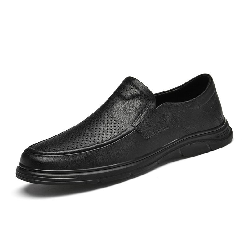 Large Size Lace-up Men's Shoes Casual Men's Shoes Loafers Men's Leather Outdoor Casual Shoes_vogvips.com