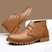 American Retro Martin Boots Large Size Men's Tooling Boots Casual Style Mid-top Leather Shoes Top Layer_vogvips.com
