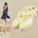 Inner Heightening Shoes Velcro Dad Shoes Female Student Casual Shoes Mesh Breathable_vogvips.com