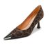 MTX Women's Shoes High-End Leopard Print Design Stiletto Heel Pointed Toe Shallow Mouth Work Commute Fashion High_vogvips.com
