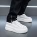 Cowhide Thick-Soled White Sneakers For Men 2025 Spring Summer New Breathable Casual Sports Trendy Versatile_vogvips.com