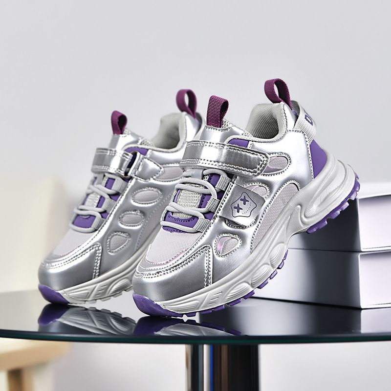 Girls' Dad Summer 2025 New Children's Breathable Boys And Girls Non-Slip Mesh Sports Running Shoes Trendy_vogvips.com