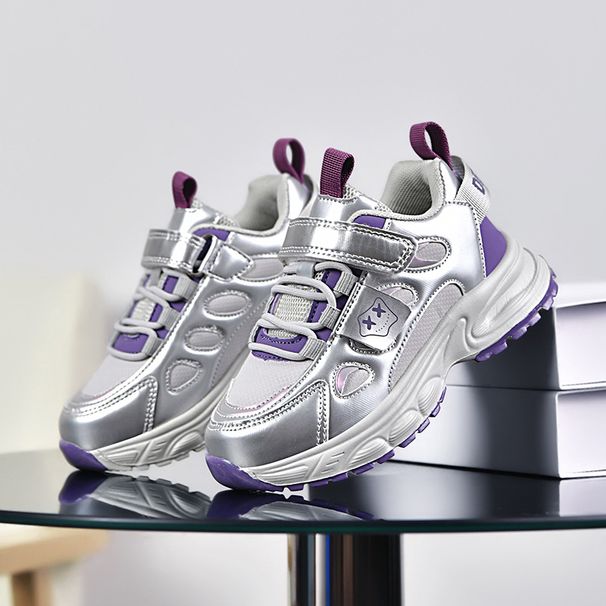 Girls' Dad Summer 2025 New Children's Breathable Boys And Girls Non-Slip Mesh Sports Running Shoes Trendy_vogvips.com