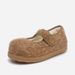 Thick-Soled French Style Closed-Toe Furry Cotton For Women Autumn Winter New Fashion Versatile Comfortable_vogvips.com