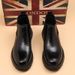 Men's Boots Martin Boots High Top Leather Shoes Casual Business Short Boots Soft Sole Fashion Leather Boots Chelsea_vogvips.com