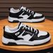 Men's Casual Sneakers Low Top Breathable Lightweight Round Toe Fashionable Shoes For Daily Wear Low Top Flat Bottomed Versatile Breathable Men's Shoes_vogvips.com